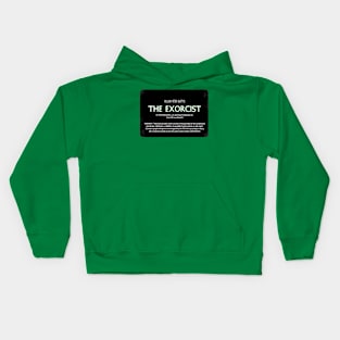 The Exorcist VHS Label Kids Hoodie